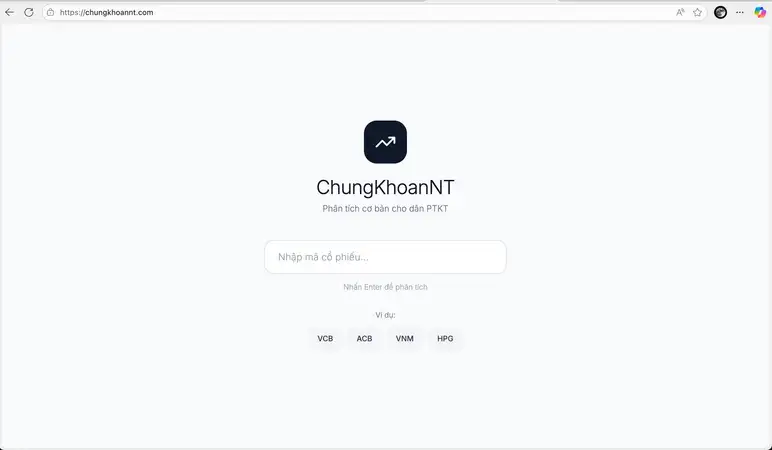 Trang phân tích cơ bản trong chứng khoán - Hình 1