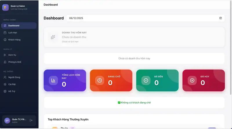 Công cụ hỗ trợ quản lý đặt lịch cho lĩnh vực Salon tóc - Hình 1