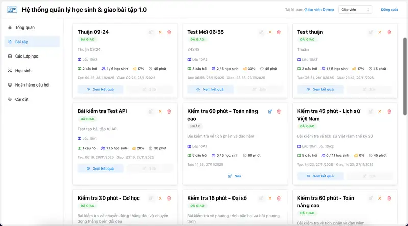 Phần mềm Giao và chấm bài online - Hình 4