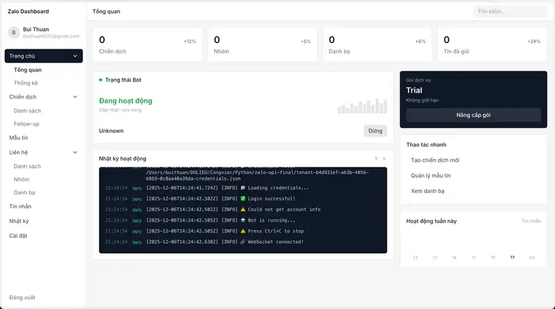 Phần mềm Zalo Marketing - Hình 1